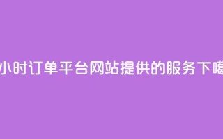 B站24小时订单平台网站提供的服务