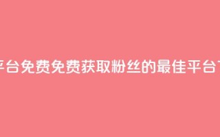 dy粉丝平台免费(“免费获取dy粉丝的最佳平台”)