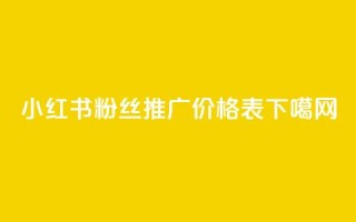 小红书500粉丝推广价格表