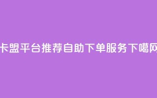 卡盟平台推荐自助下单服务