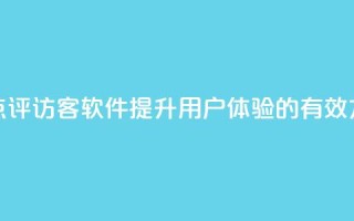 优化大众点评访客软件：提升用户体验的有效方法