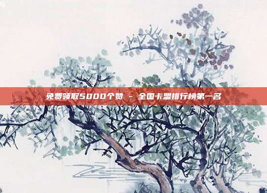 免费领取5000个赞 - 全国卡盟排行榜第一名  第1张