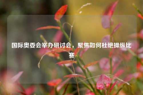 国际奥委会举办研讨会	，聚焦如何杜绝操纵比赛  第1张