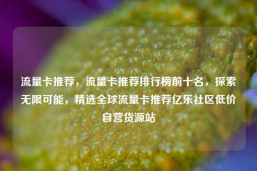 流量卡推荐	，流量卡推荐排行榜前十名，探索无限可能，精选全球流量卡推荐亿乐社区低价自营货源站  第1张