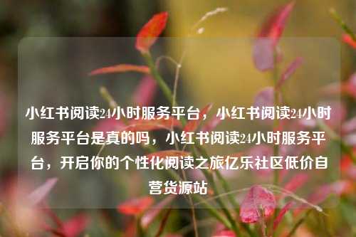 小红书阅读24小时服务平台，小红书阅读24小时服务平台是真的吗，小红书阅读24小时服务平台，开启你的个性化阅读之旅亿乐社区低价自营货源站  第1张