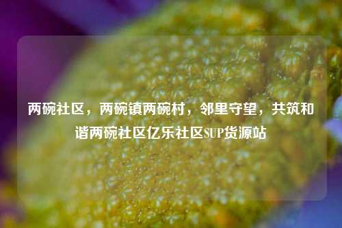 两碗社区，两碗镇两碗村，邻里守望	，共筑和谐两碗社区亿乐社区SUP货源站  第1张